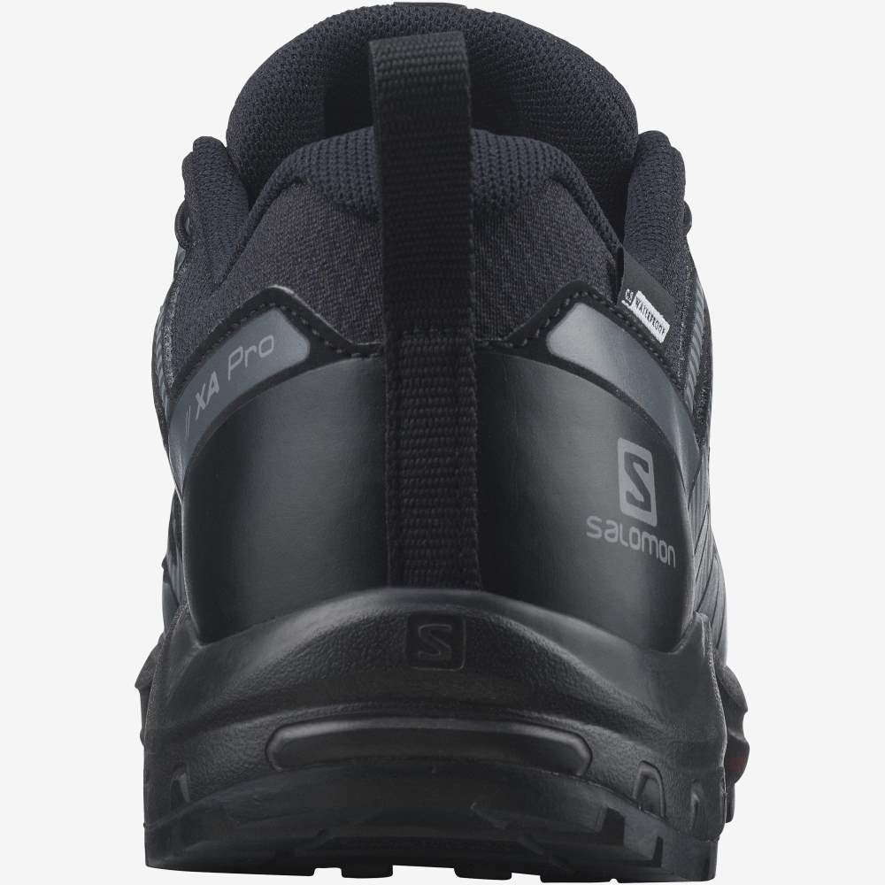 Black Salomon Xa Pro V8 Climasalomon Waterproof Kids' Hiking Shoes | 073941DTN