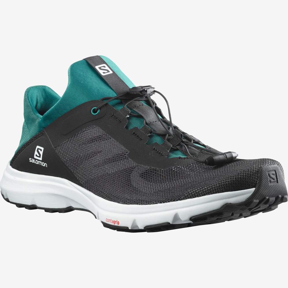 Black White Salomon Amphib Bold 2 Men's Water Shoes | 235849AXV