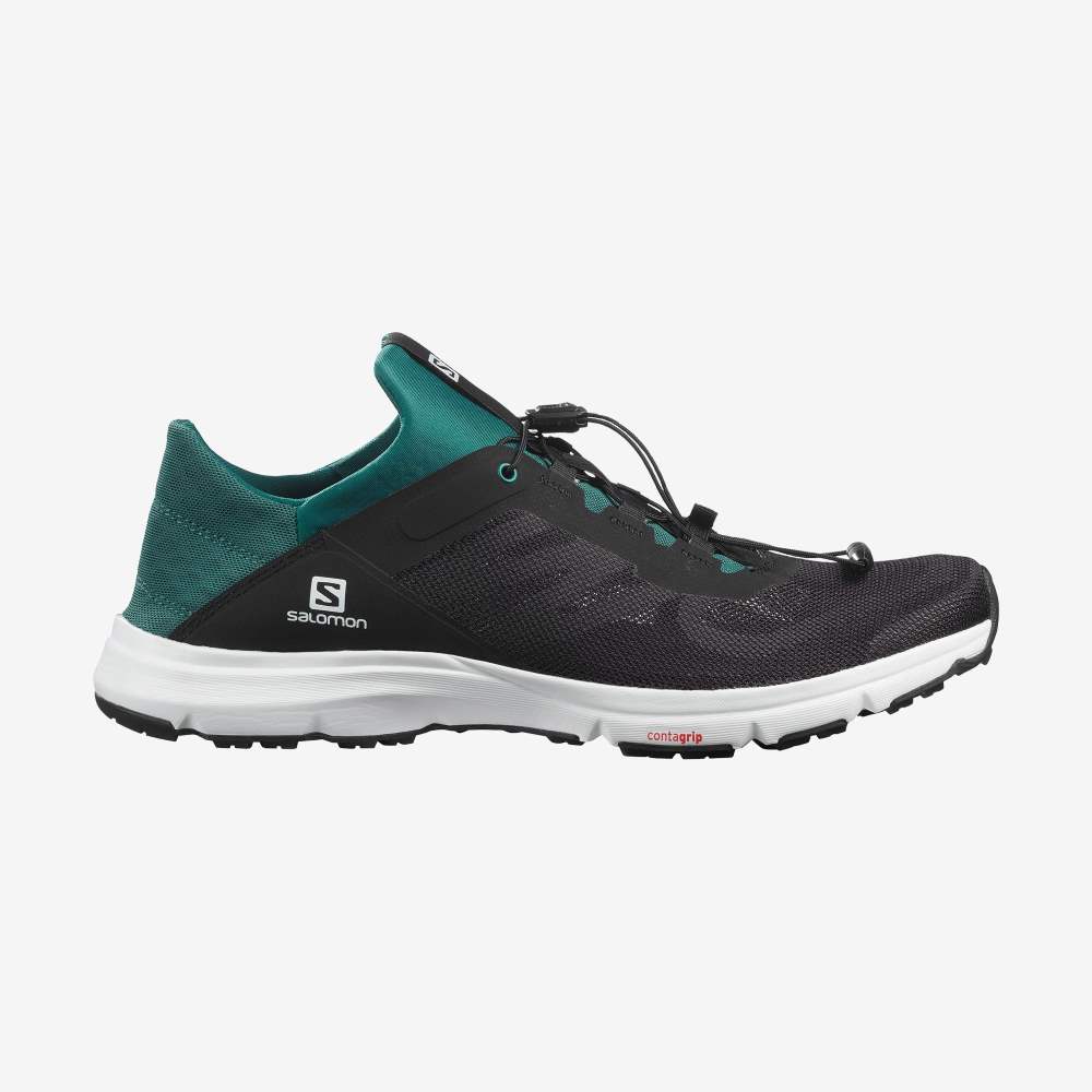 Black White Salomon Amphib Bold 2 Men\'s Water Shoes | 235849AXV