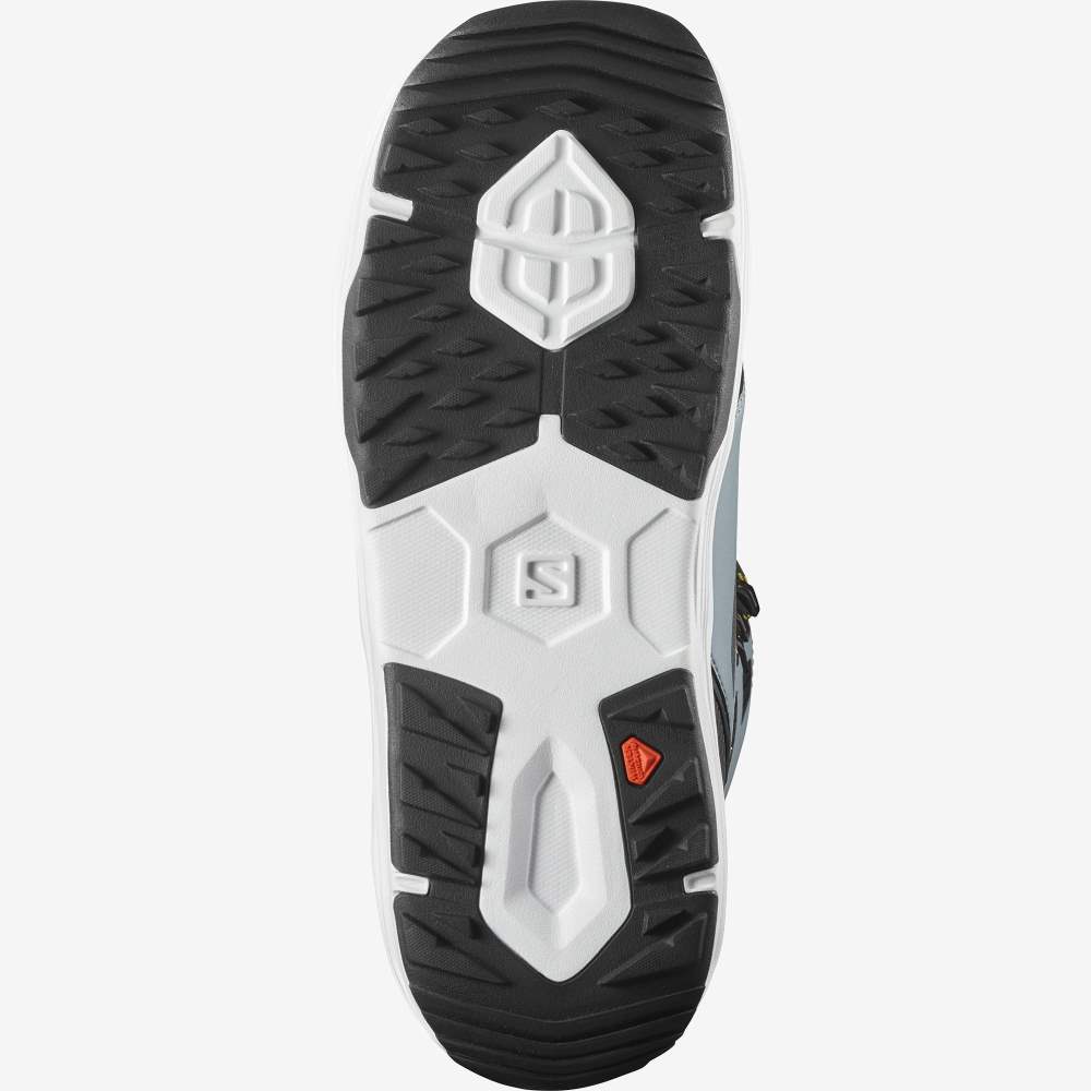 Black White Salomon Dialogue Lace Sj Boa Men's Snow Boots | 417350IDG