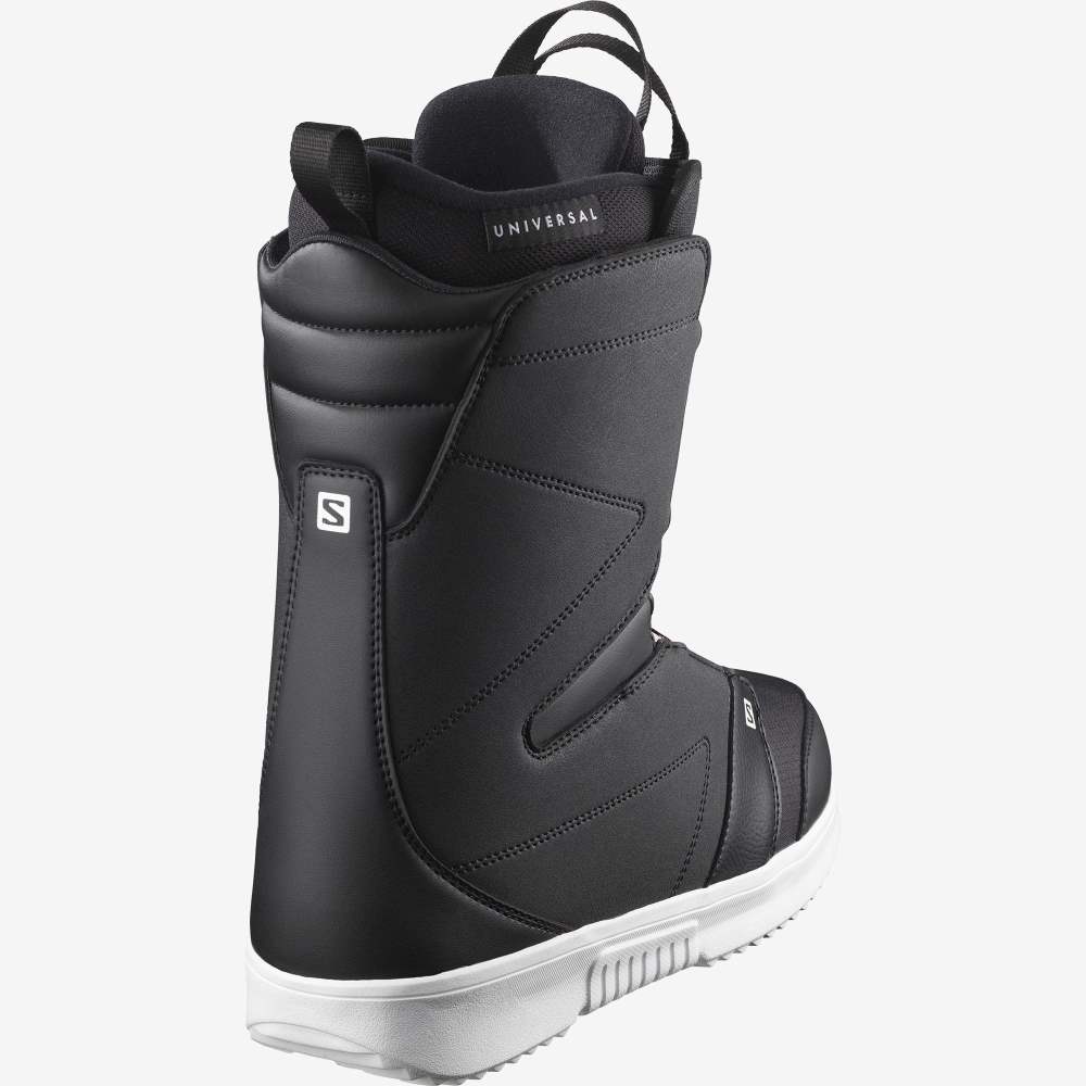 Black White Salomon Faction Boa Men's Snow Boots | 531720FNL