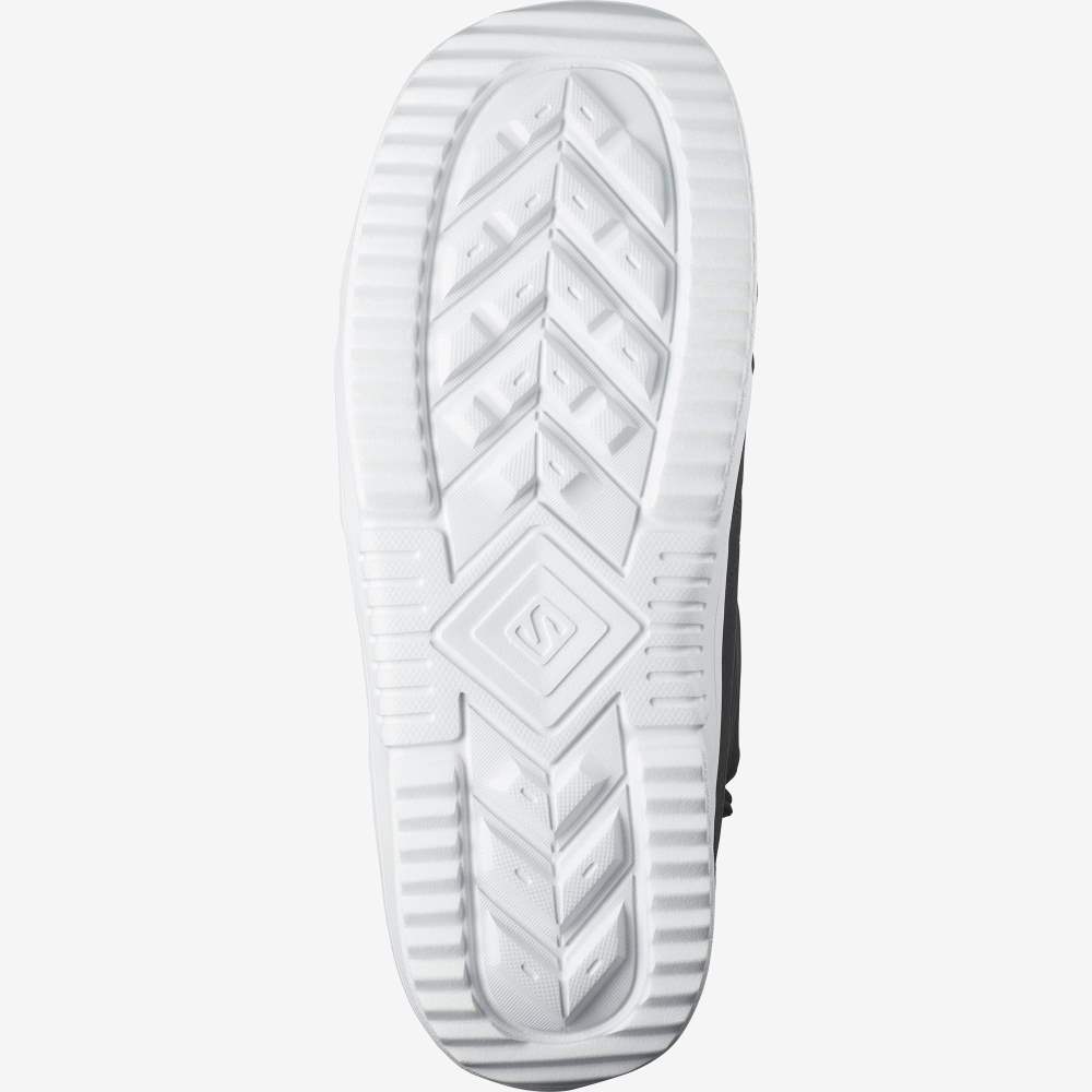 Black White Salomon Faction Men's Snow Boots | 189560PSQ