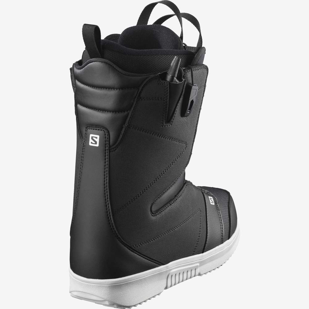 Black White Salomon Faction Men's Snow Boots | 189560PSQ