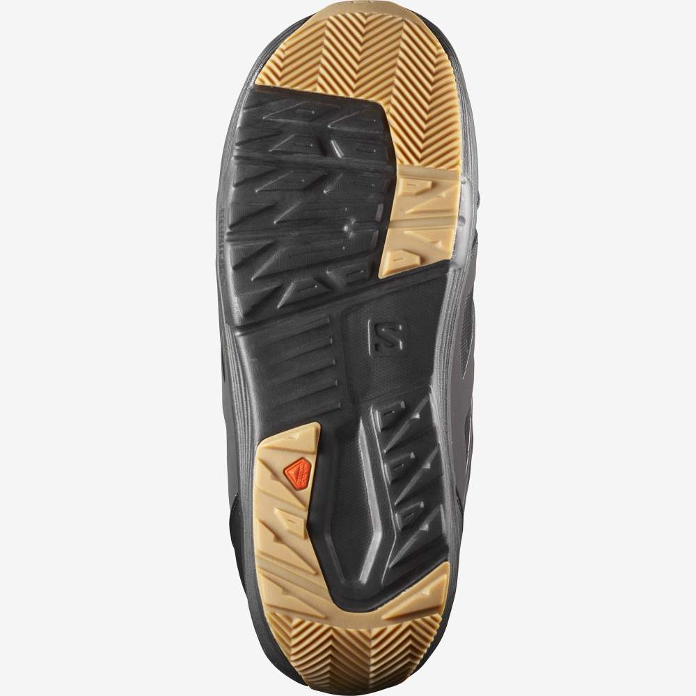 Black White Salomon Launch Boa Sj Boa Men's Snow Boots | 085639JPE