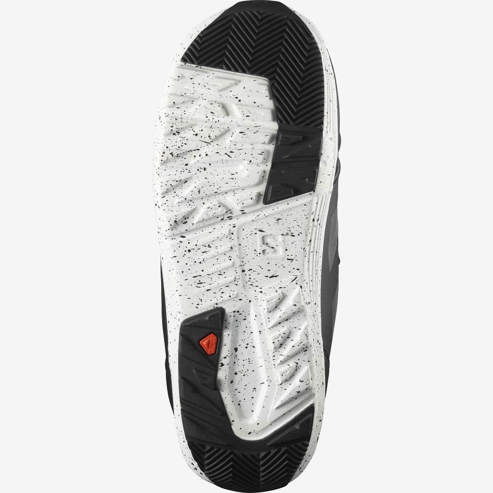 Black White Salomon Launch Lace Boa Sj Men's Snow Boots | 438205KUR
