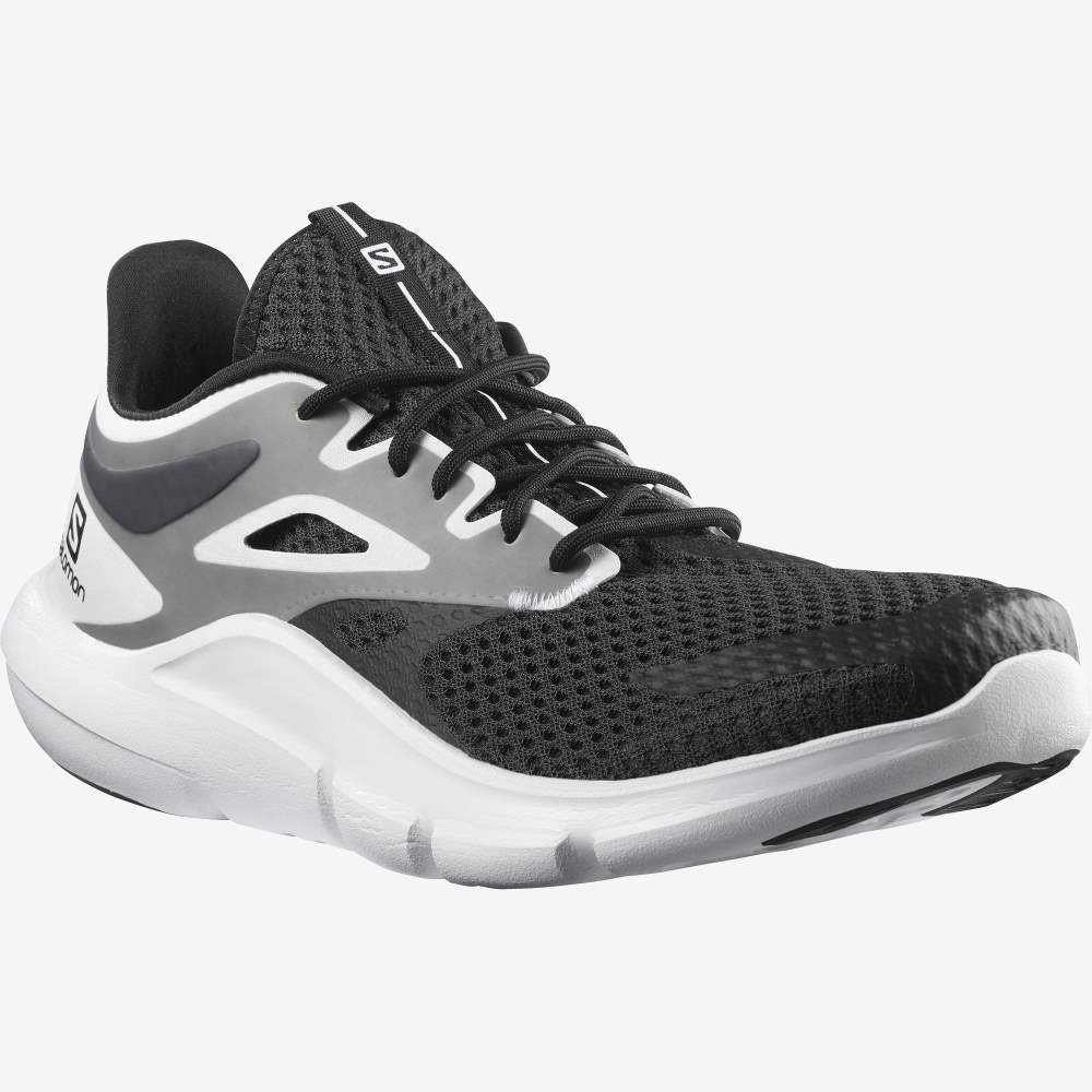 Black White Salomon Predict Mod Men's Running Shoes | 129846MSF