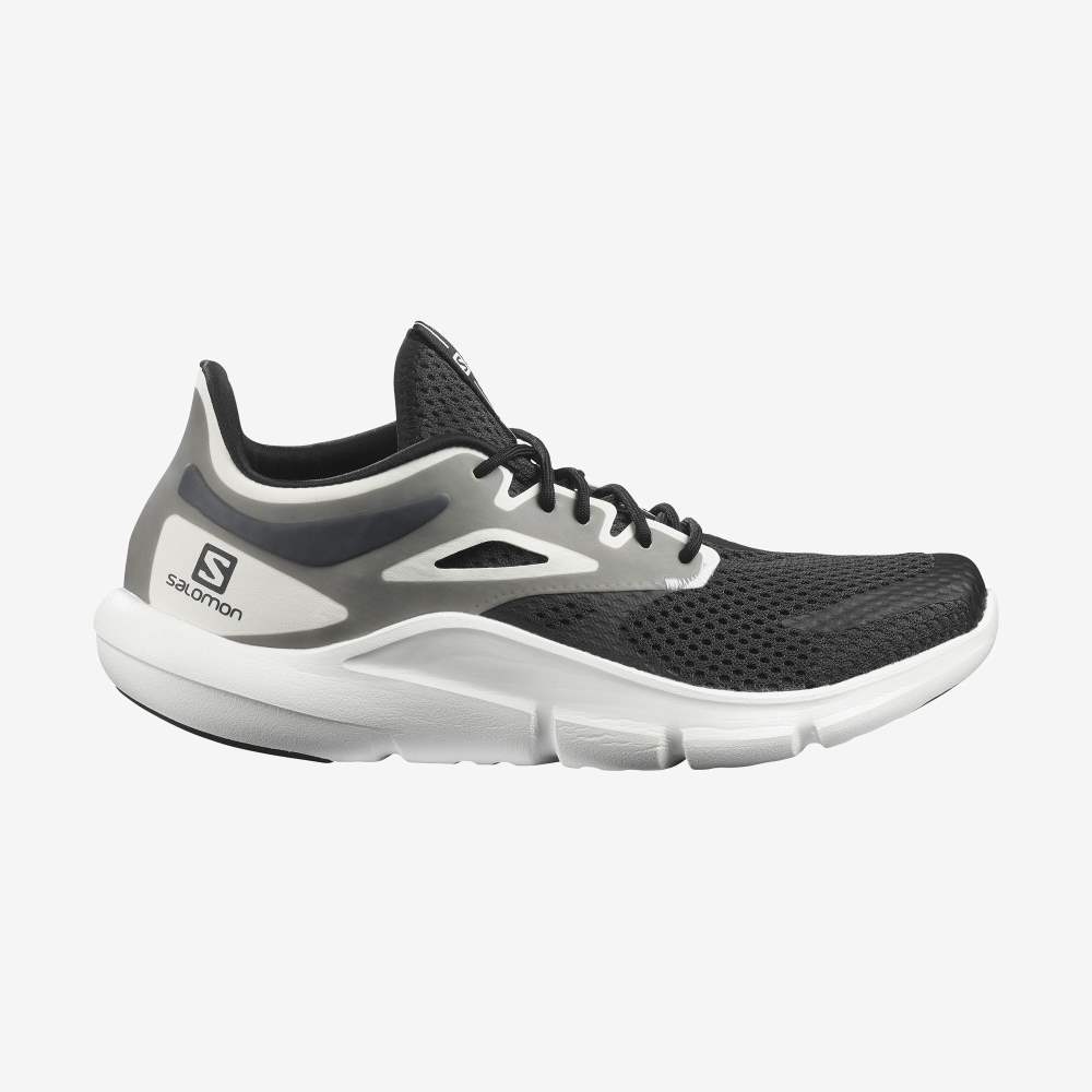 Black White Salomon Predict Mod Men\'s Running Shoes | 129846MSF