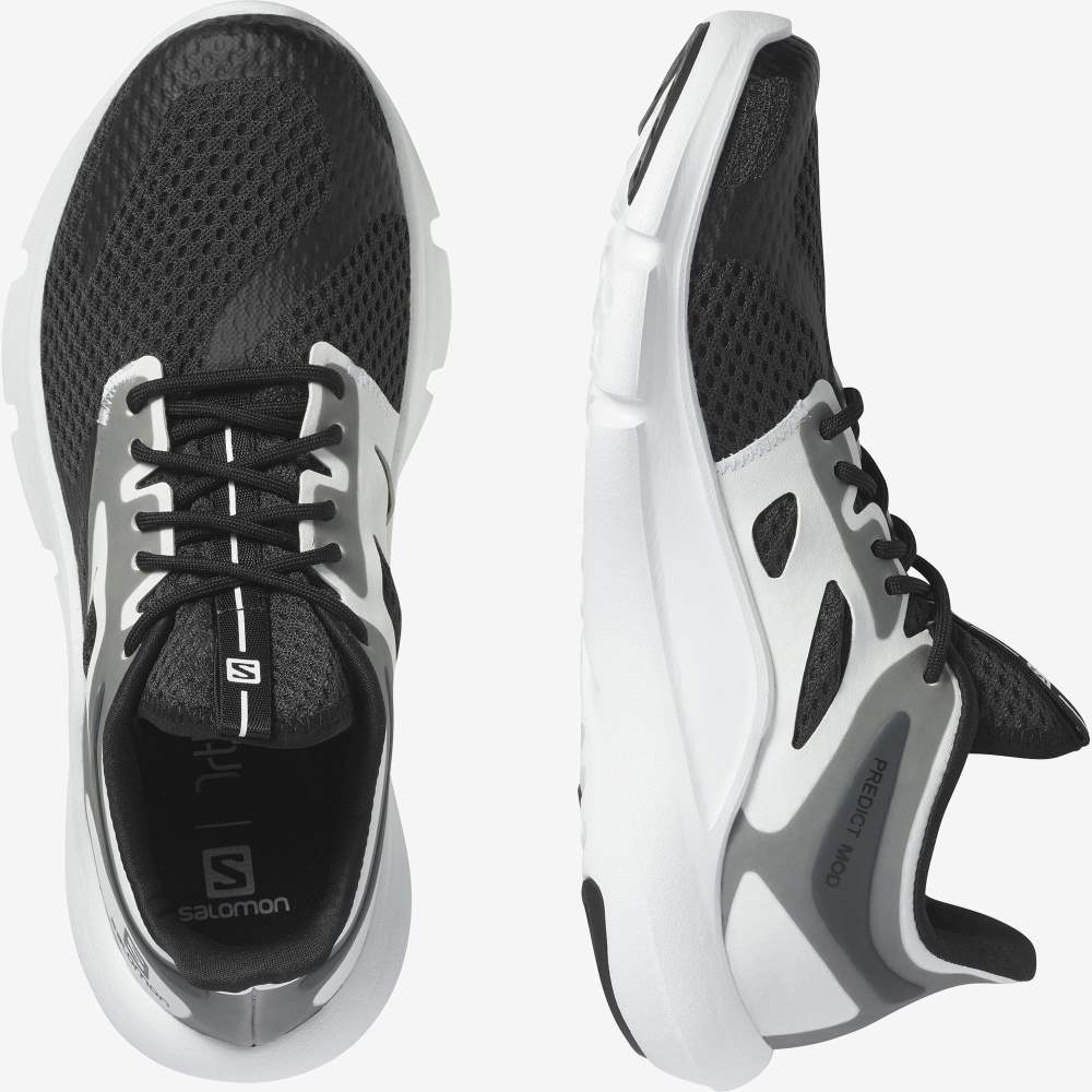 Black White Salomon Predict Mod Women's Running Shoes | 219087DZN