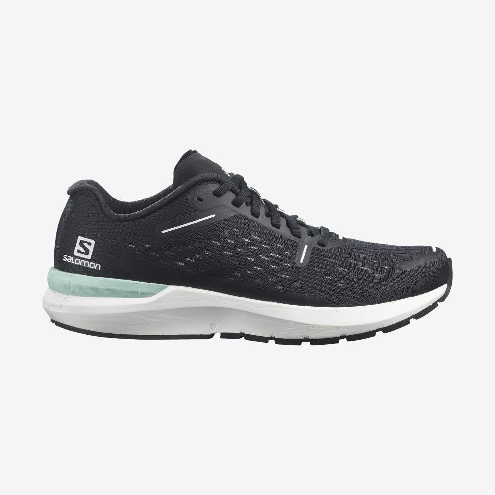Black White Salomon Sonic 4 Balance Men\'s Running Shoes | 126589NJV