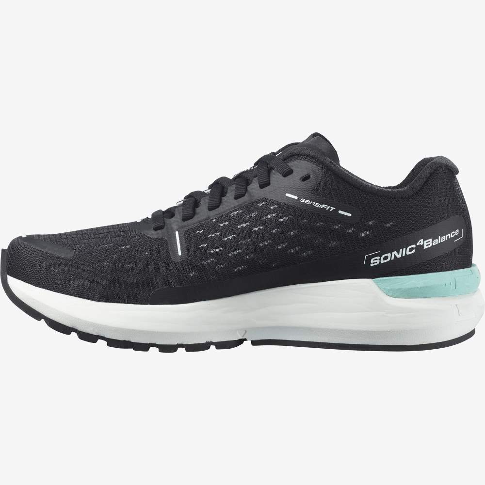 Black White Salomon Sonic 4 Balance Women's Running Shoes | 147036FTN