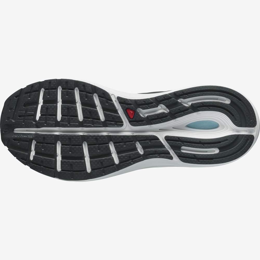 Black White Salomon Sonic 4 Confidence Men's Running Shoes | 793546AUJ