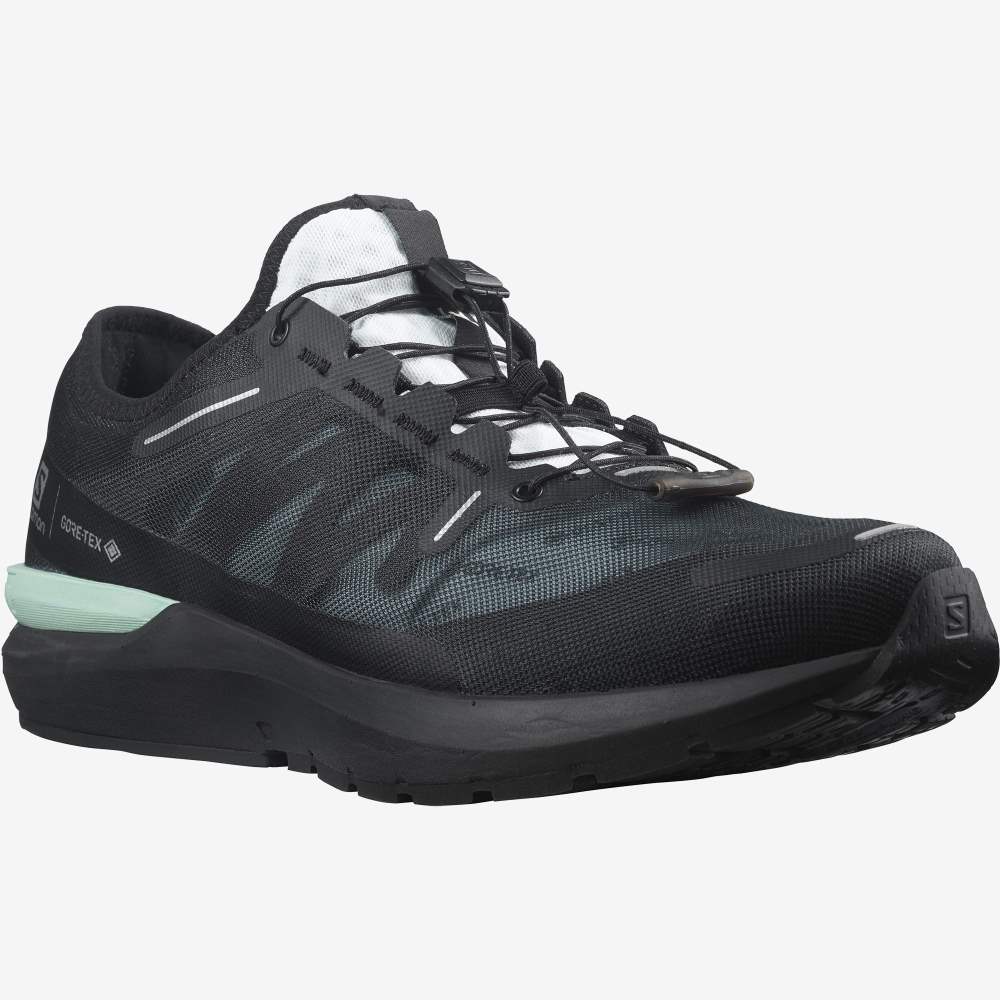 Black White Salomon Sonic 4 Gore-Tex Women's Running Shoes | 701829ITV