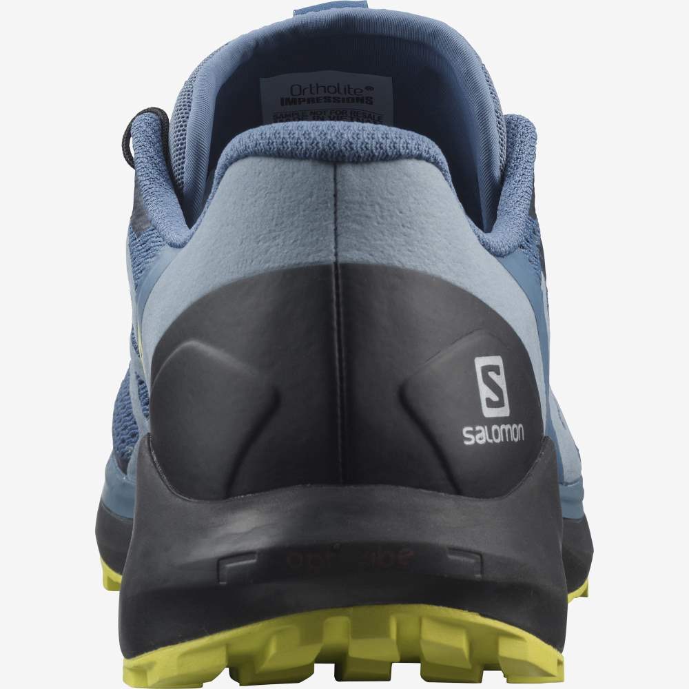 Blue Black Salomon Sense Ride 4 Men's Trail Running Shoes | 876953ETO