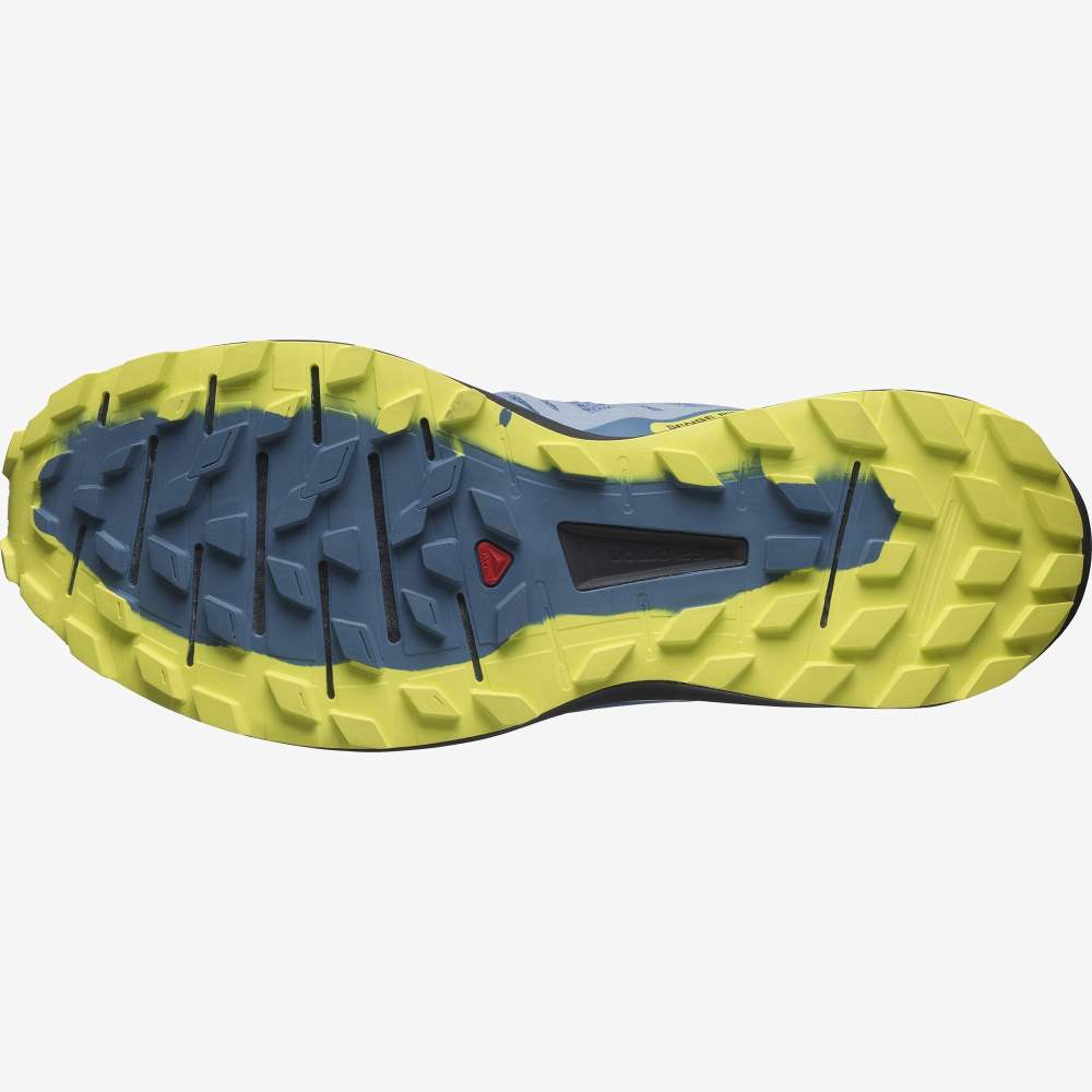 Blue Black Salomon Sense Ride 4 Men's Trail Running Shoes | 876953ETO