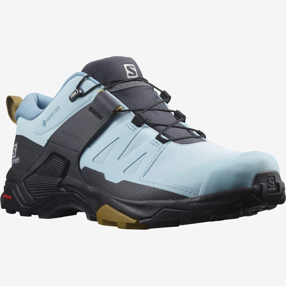 Blue Black Salomon X Ultra 4 Gore-Tex Women's Hiking Shoes | 916328BCP