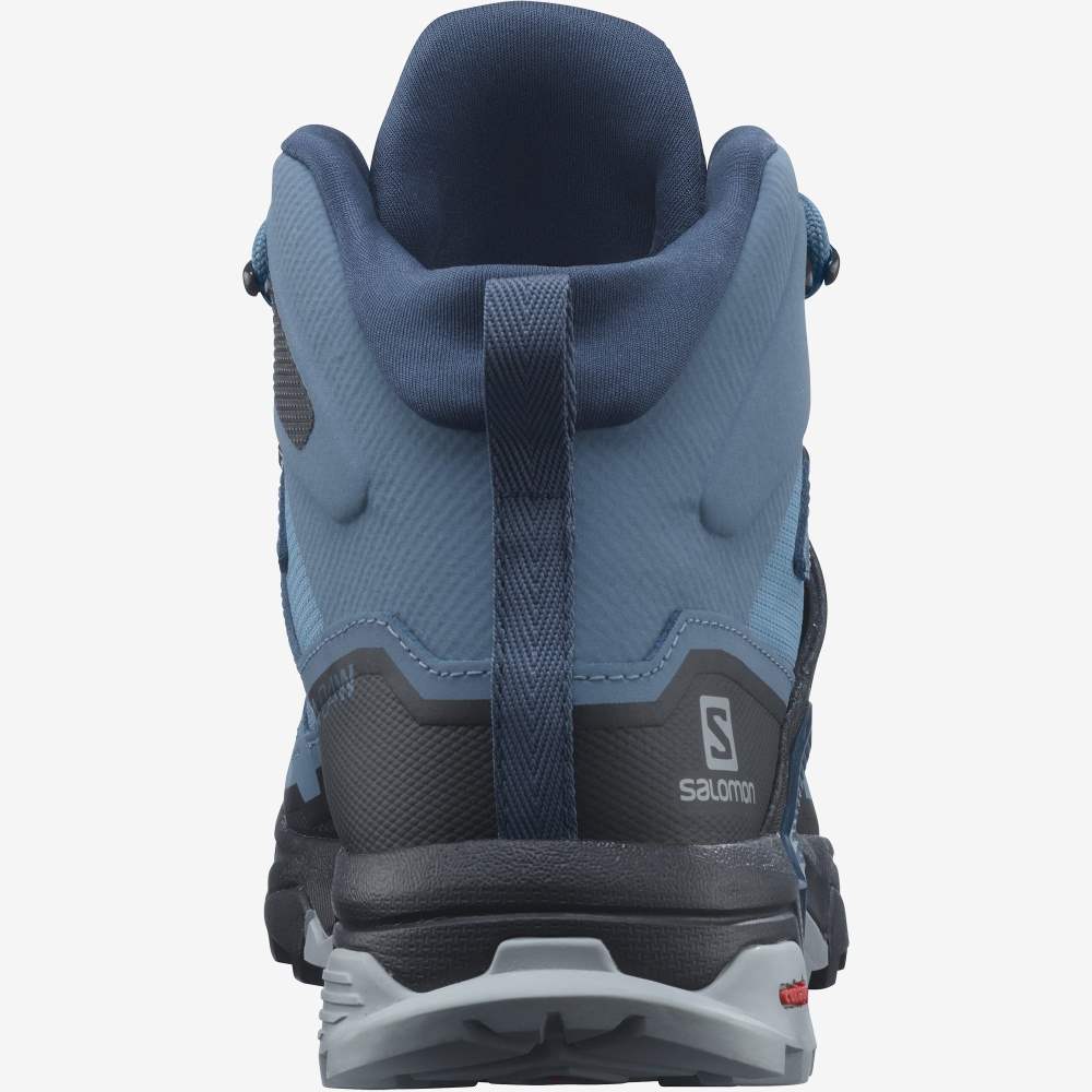 Blue Black Salomon X Ultra 4 Mid Gore-Tex Women's Hiking Shoes | 316490FPC