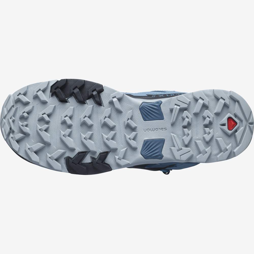 Blue Black Salomon X Ultra 4 Mid Gore-Tex Women's Hiking Shoes | 316490FPC