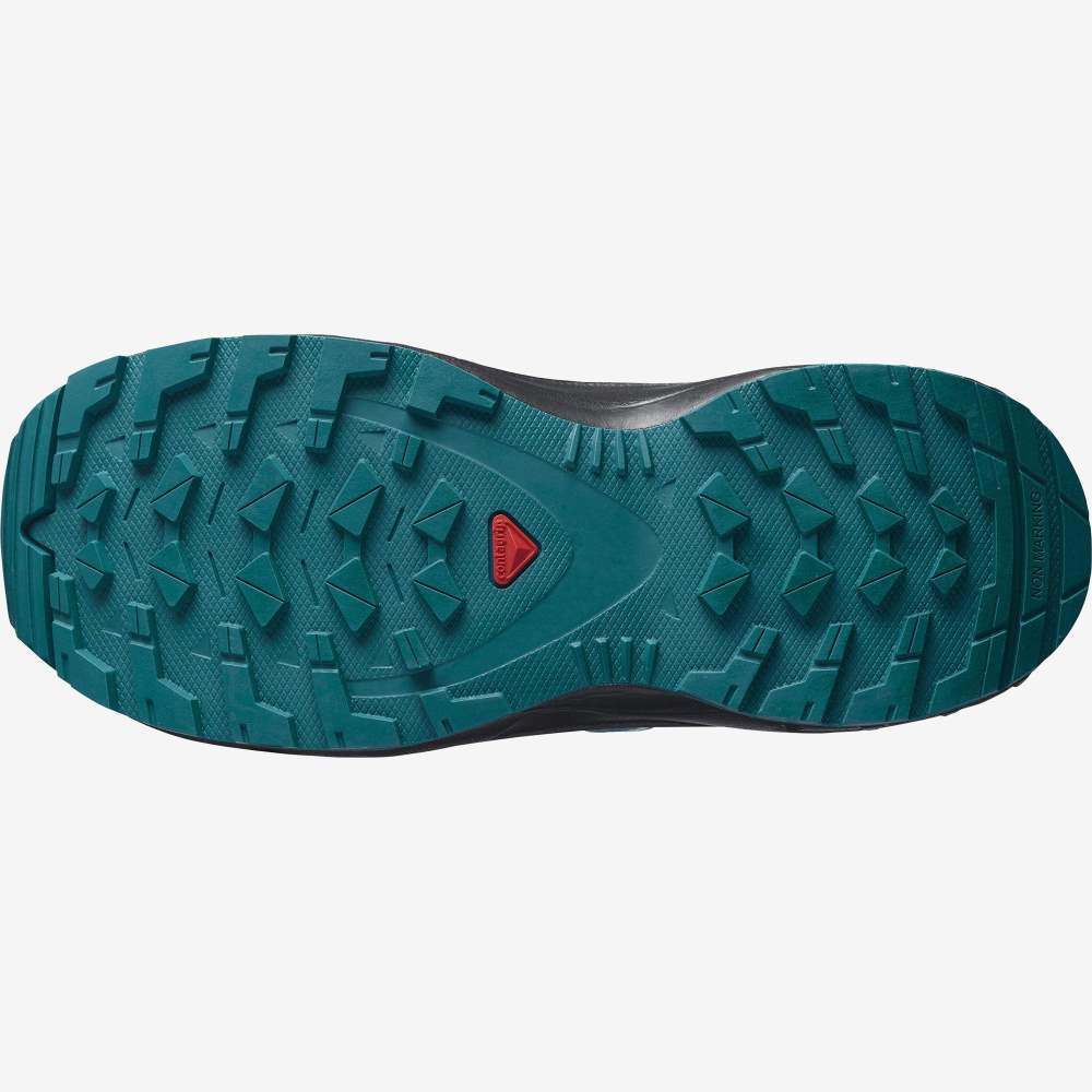 Blue Black Salomon Xa Pro V8 Kids' Hiking Shoes | 650937DIX