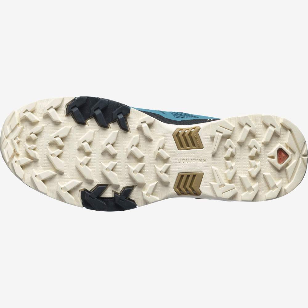 Blue Brown Salomon X Ultra 4 Men's Hiking Shoes | 394058RQH