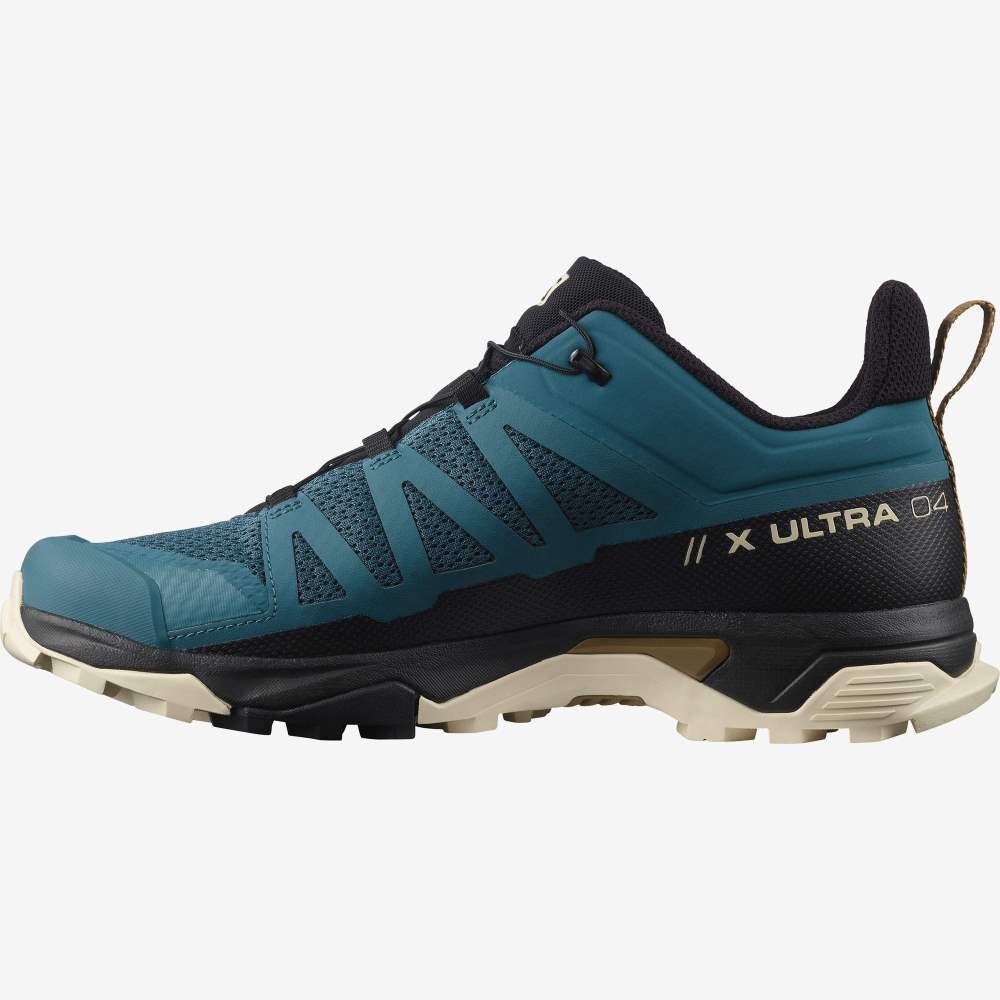 Blue Brown Salomon X Ultra 4 Men's Hiking Shoes | 394058RQH