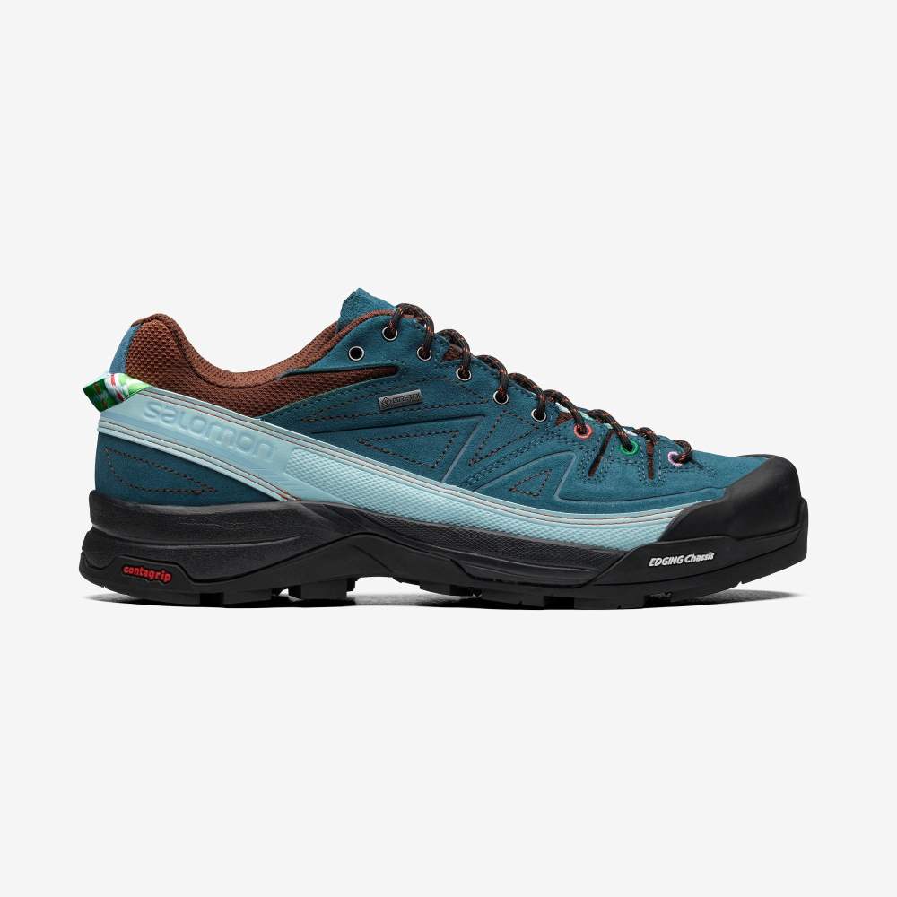 Blue Chocolate Salomon X-Dsalpes Gore-Tex For The Broken Arm Women\'s Sneakers | 859604AKT