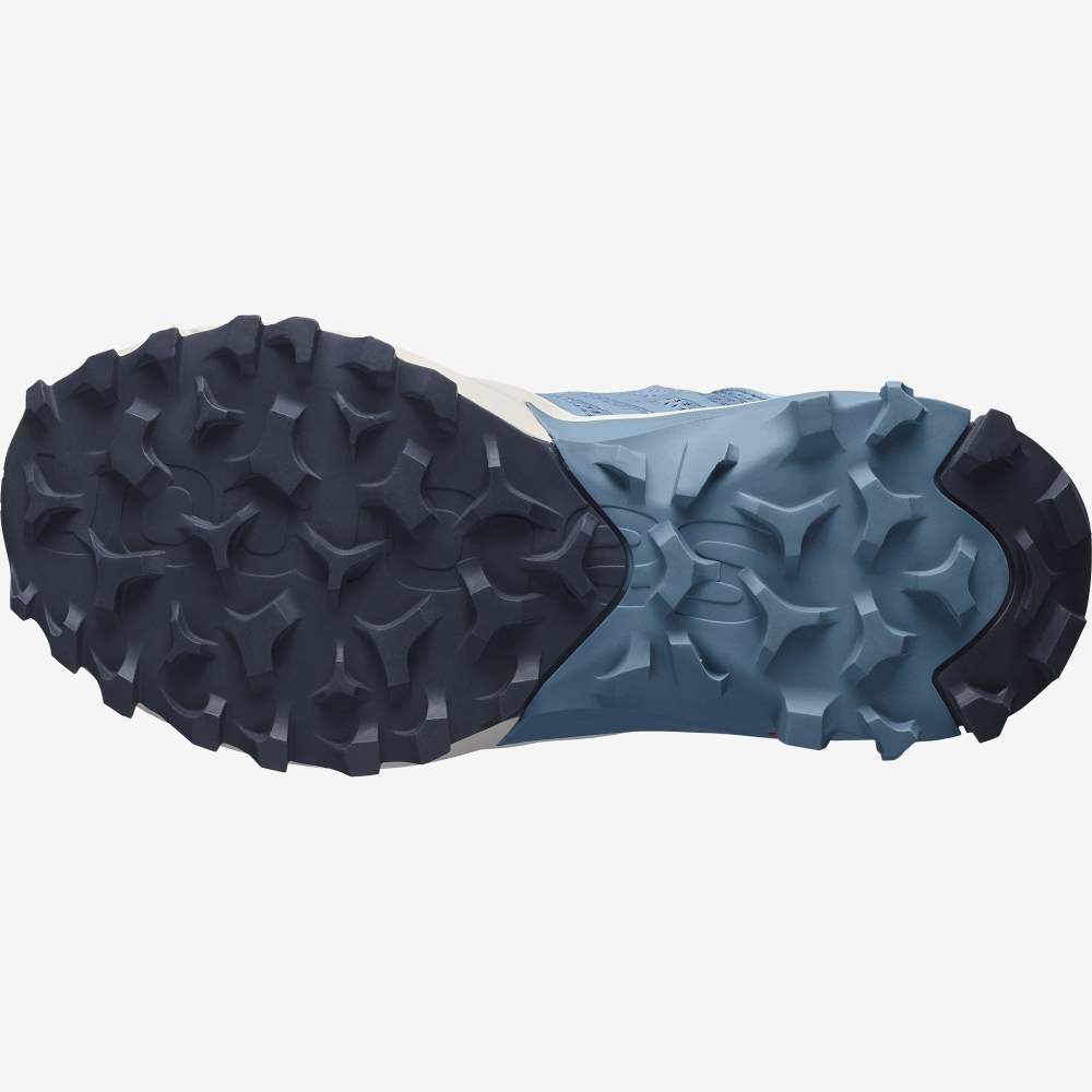 Blue Grey Salomon Madcross Gore-Tex Women's Trail Running Shoes | 715238OQE