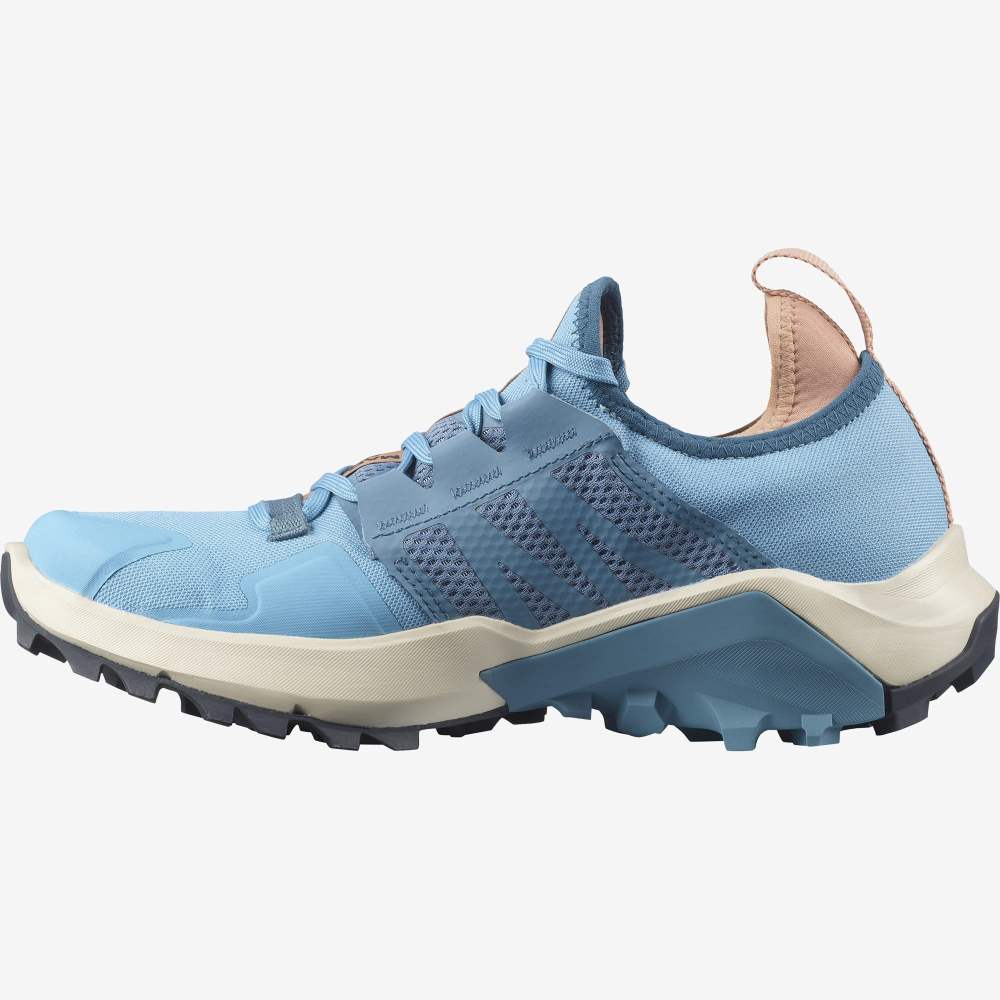 Blue Grey Salomon Madcross Gore-Tex Women's Trail Running Shoes | 715238OQE