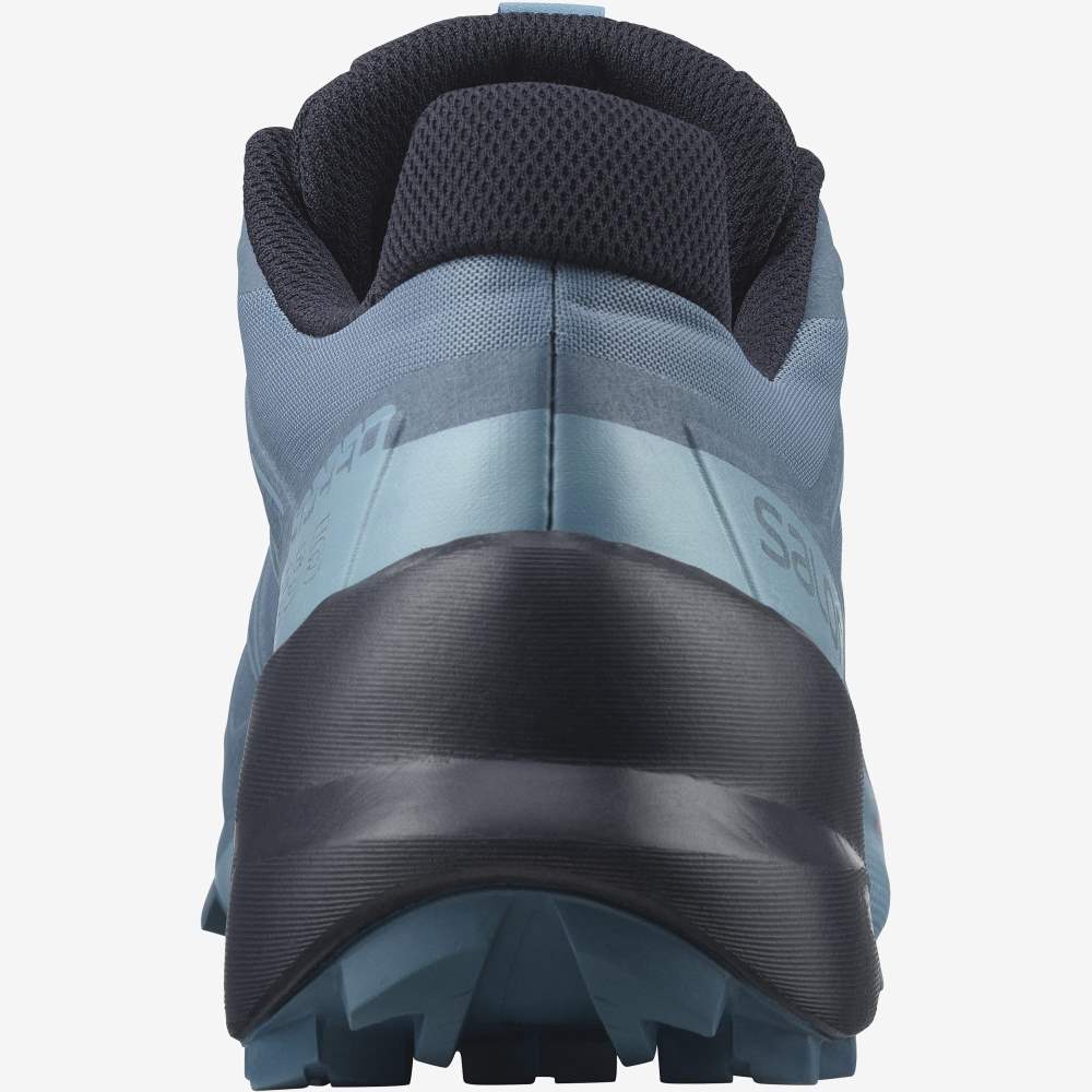 Blue Grey Salomon Speedcross 5 Women's Trail Running Shoes | 360197OBS