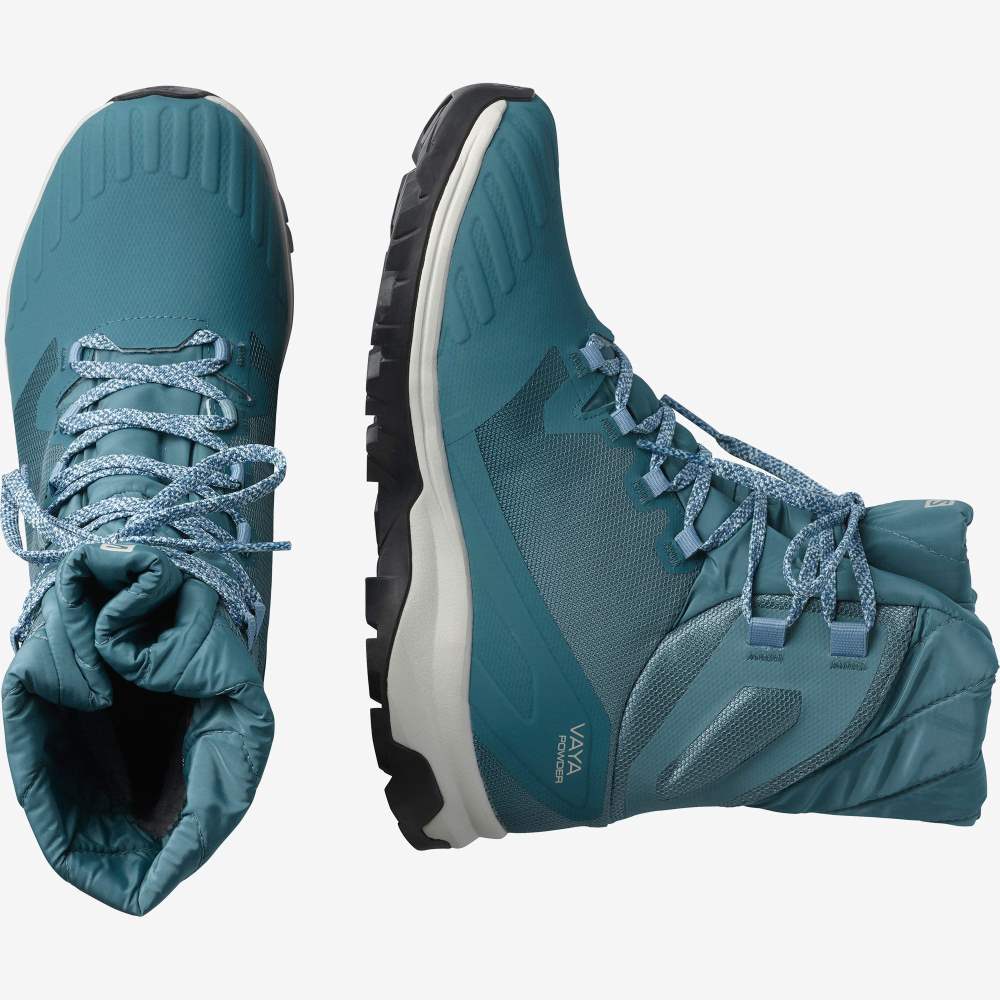 Blue Grey Salomon Vaya Powder Ts Cswp Women's Walking Shoes | 642785NDB