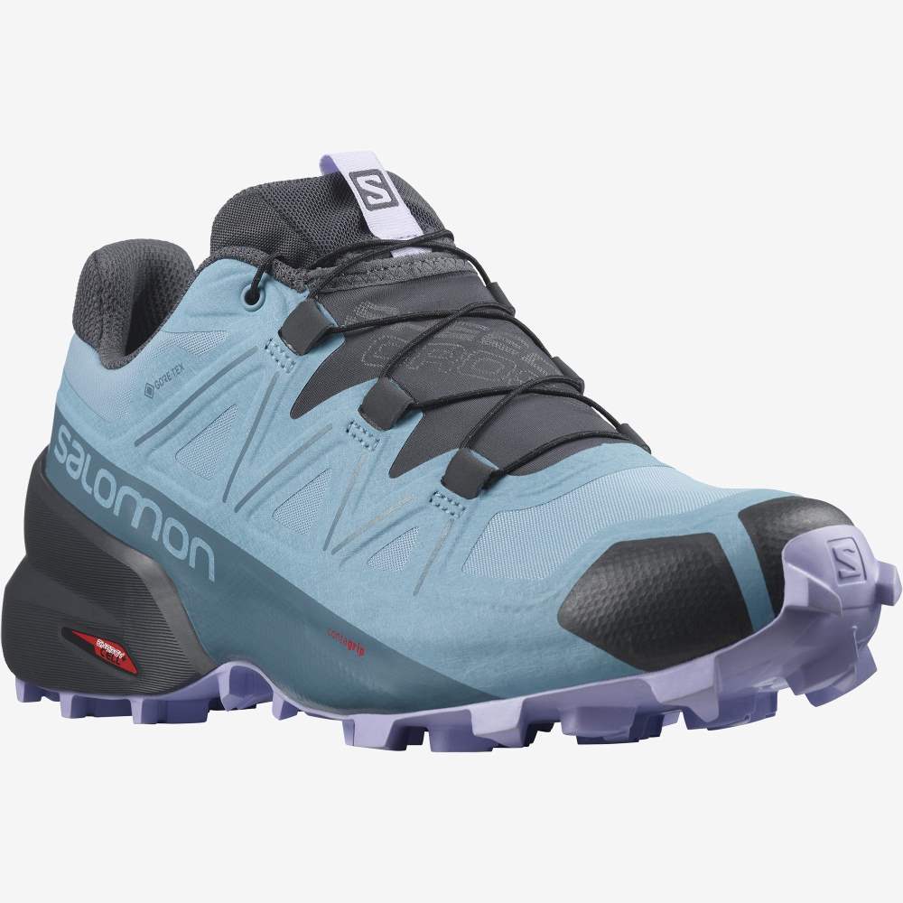 Blue Lavender Salomon Speedcross 5 Gore-Tex Women's Trail Running Shoes | 398260SZM