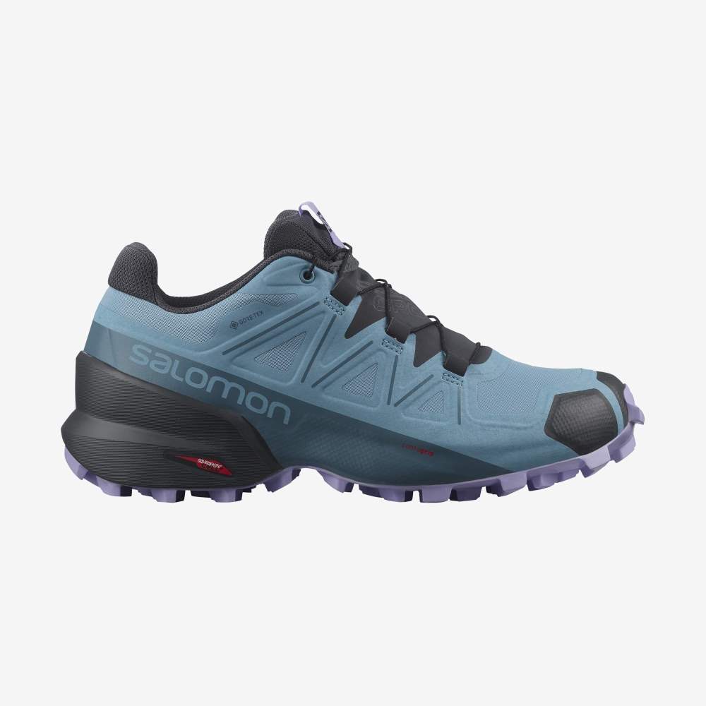 Blue Lavender Salomon Speedcross 5 Gore-Tex Women\'s Trail Running Shoes | 398260SZM