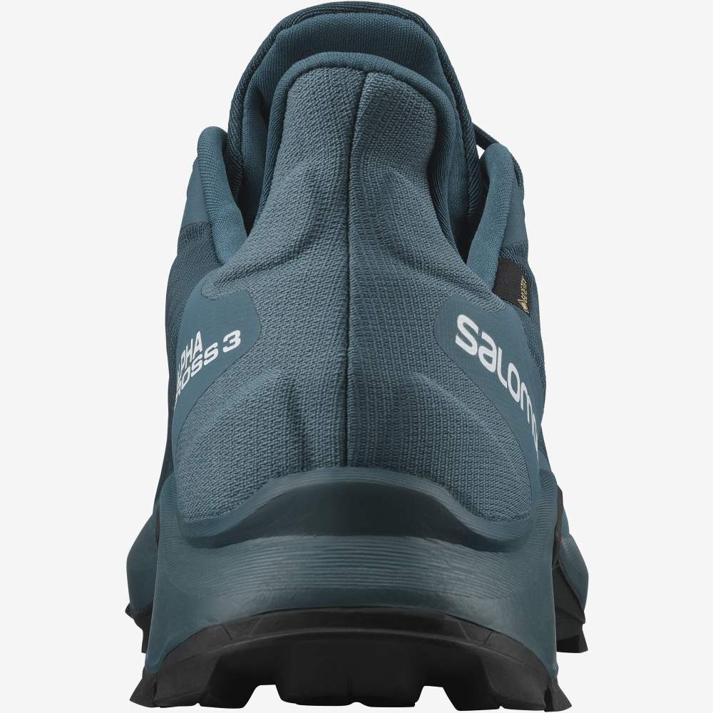 Blue Salomon Alphacross 3 Gore-Tex Men's Trail Running Shoes | 675830YAU