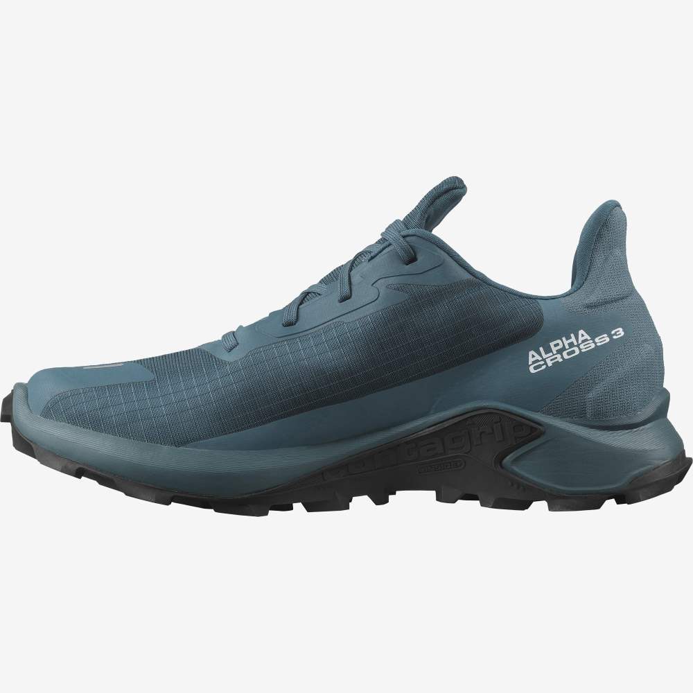 Blue Salomon Alphacross 3 Gore-Tex Men's Trail Running Shoes | 675830YAU