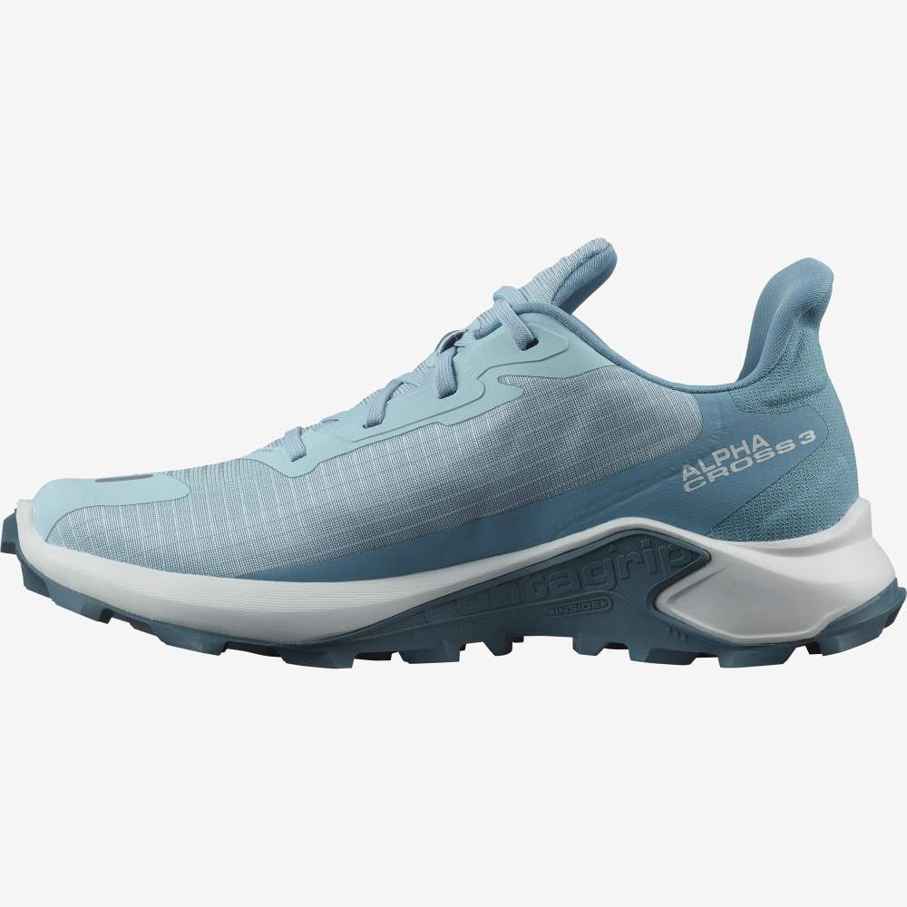 Blue Salomon Alphacross 3 Women's Trail Running Shoes | 389706QUH