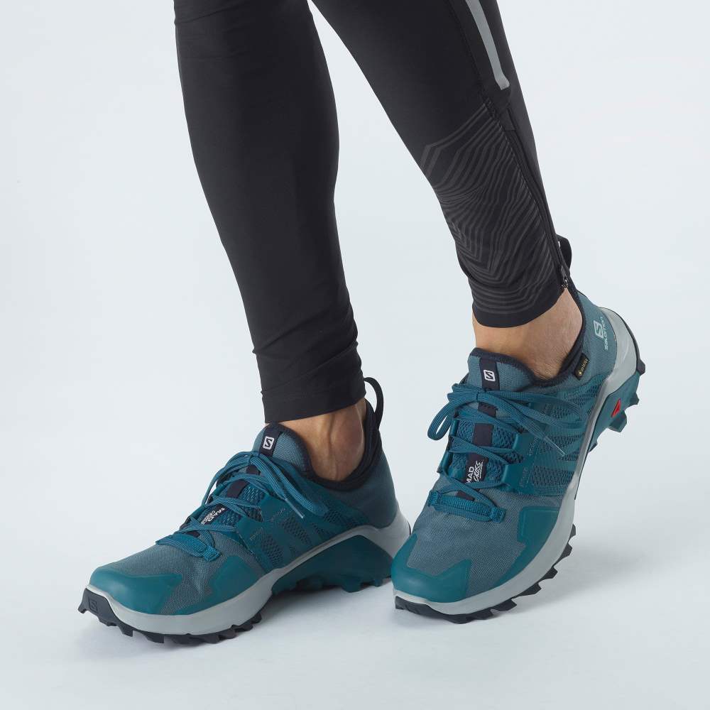 Blue Salomon Madcross Gore-Tex Men's Trail Running Shoes | 856341BUS