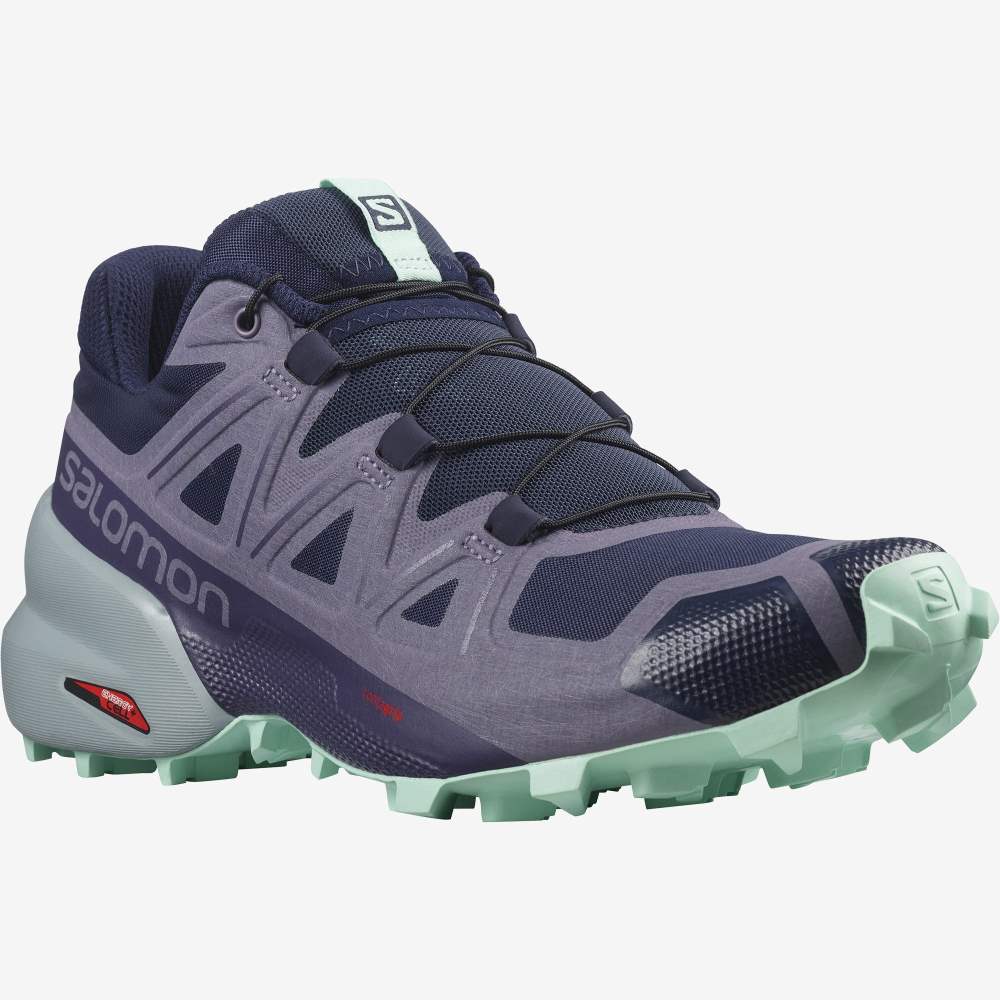 Blue Salomon Speedcross 5 Women's Trail Running Shoes | 938416WRB