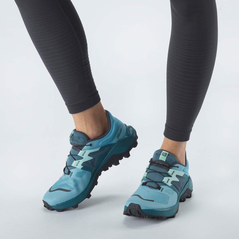 Blue Salomon Wildcross 2 Women's Trail Running Shoes | 482953YGU