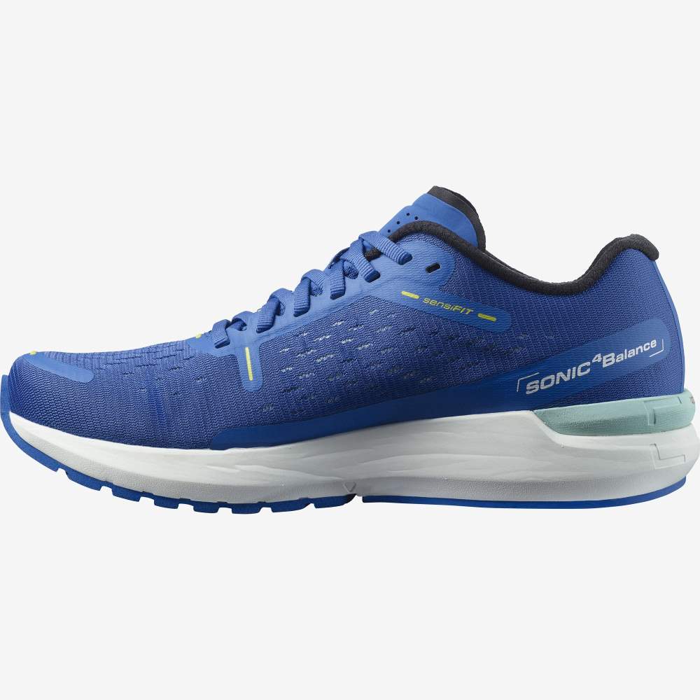 Blue White Salomon Sonic 4 Balance Men's Running Shoes | 465398MUQ