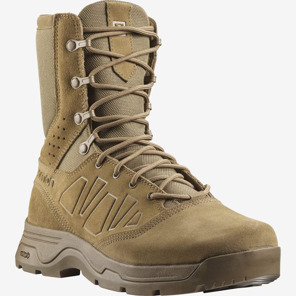 Brown Salomon Guardian Men's Trail Running Shoes | 253461AGQ