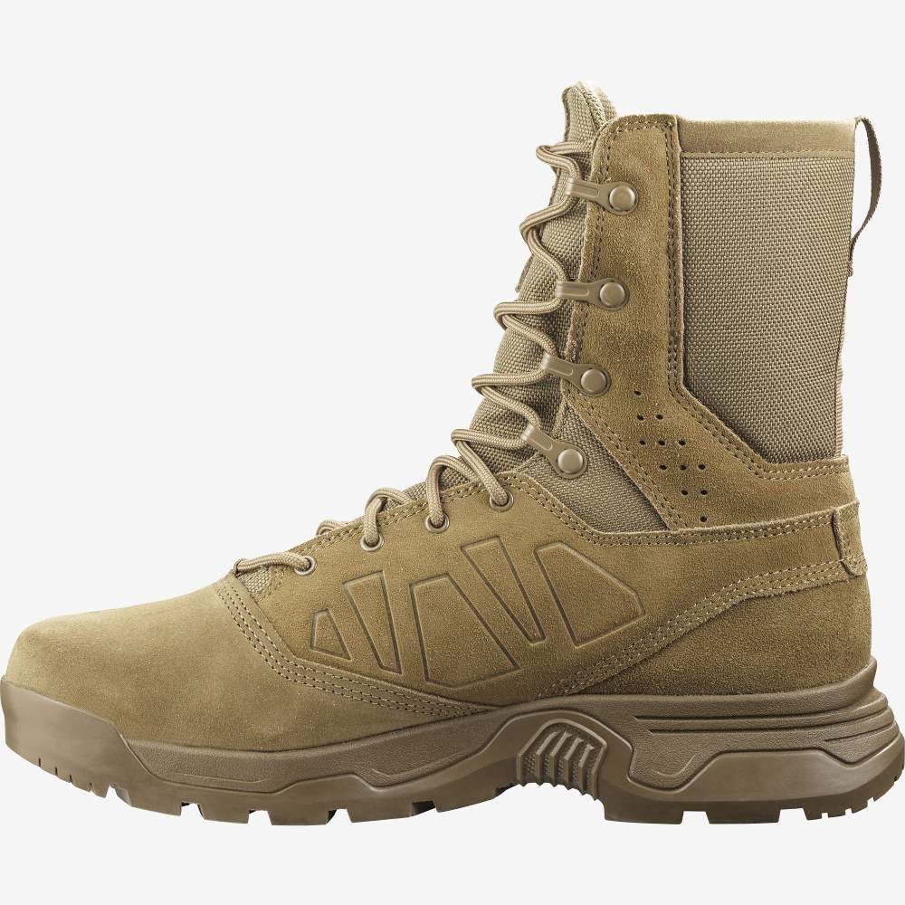 Brown Salomon Guardian Men's Trail Running Shoes | 253461AGQ