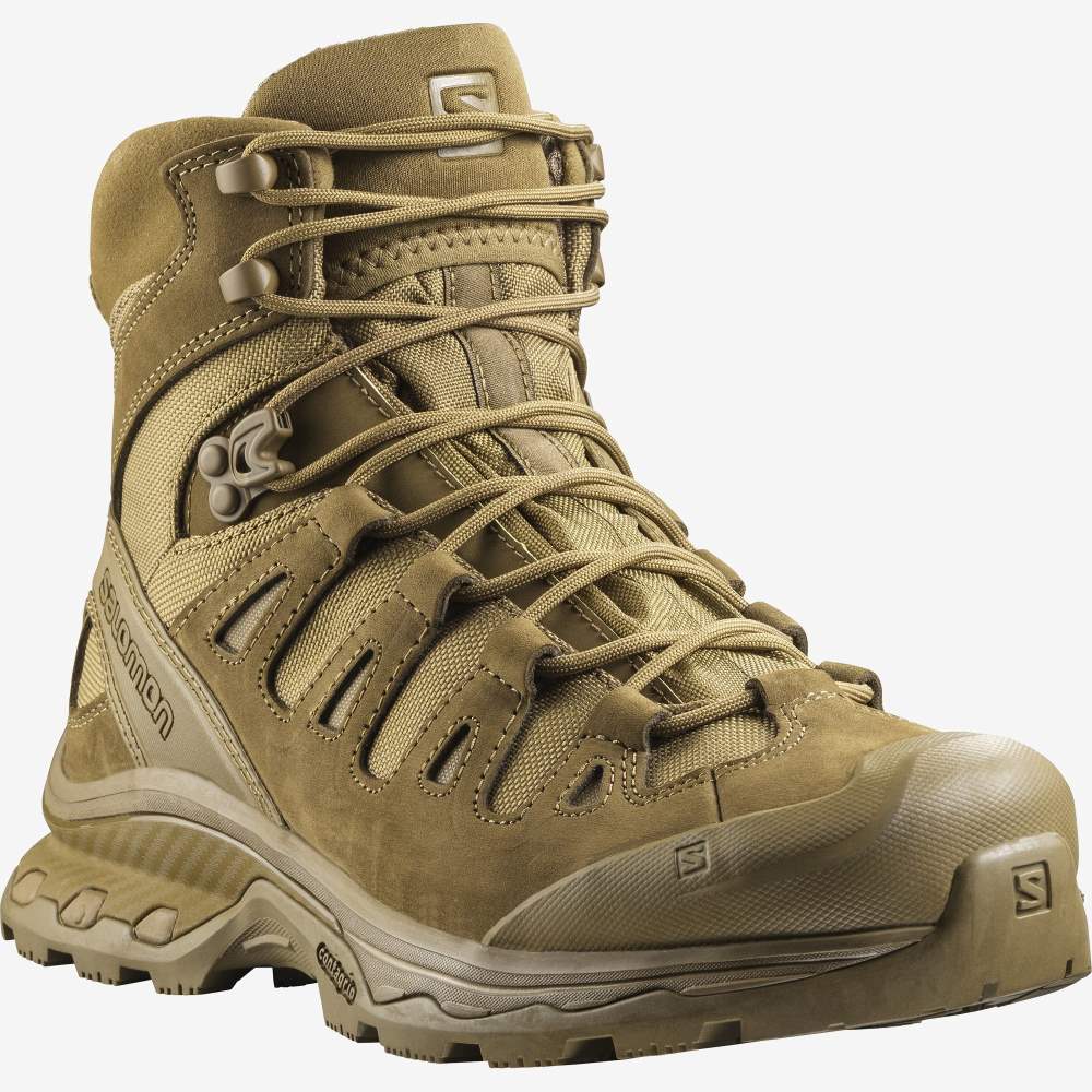 Brown Salomon Quest 4d Forces 2 Men's Trail Running Shoes | 835760ZKA