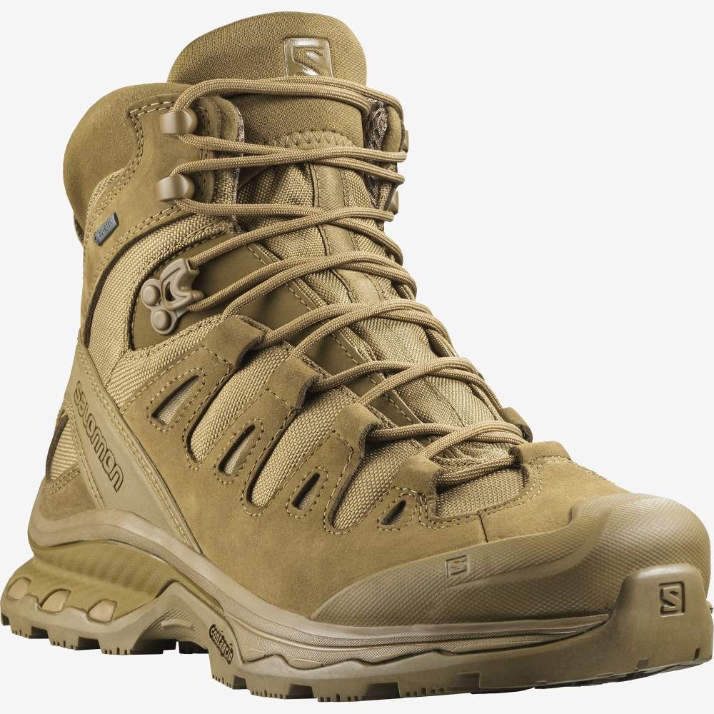 Brown Salomon Quest 4d Gore-Tex Forces 2 Men's Trail Running Shoes | 865219ZIK