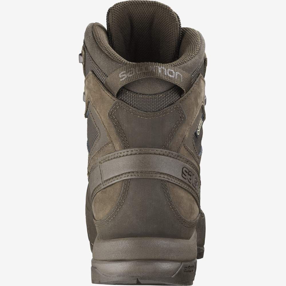 Brown Salomon X Alp Gore-Tex Forces Men's Trail Running Shoes | 936405URL