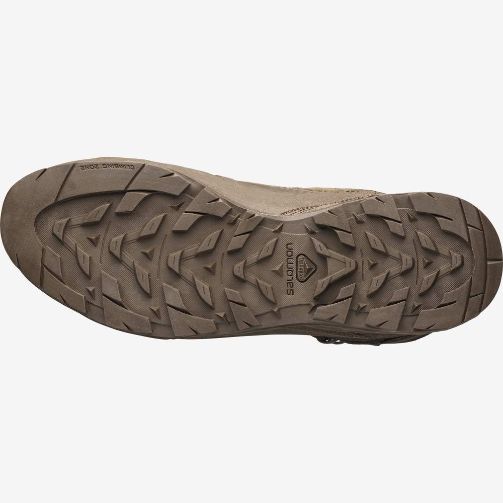 Brown Salomon X Alp Gore-Tex Forces Men's Trail Running Shoes | 936405URL