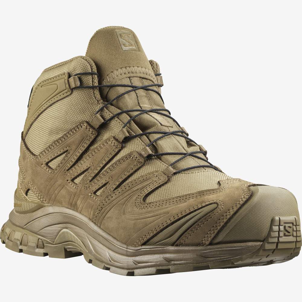 Brown Salomon Xa Forces Mid Gore-Tex Men's Trail Running Shoes | 065982QLX