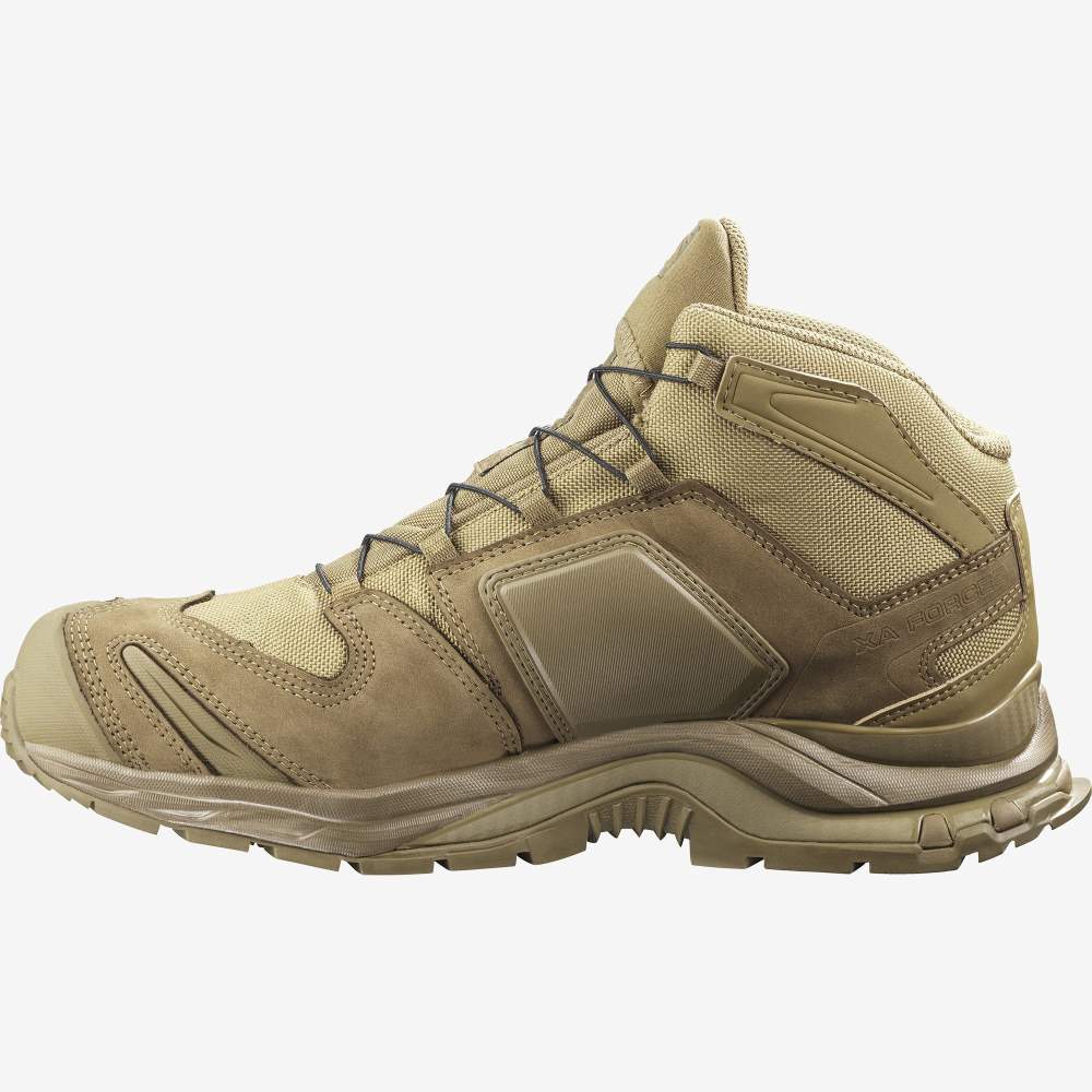 Brown Salomon Xa Forces Mid Gore-Tex Men's Trail Running Shoes | 065982QLX