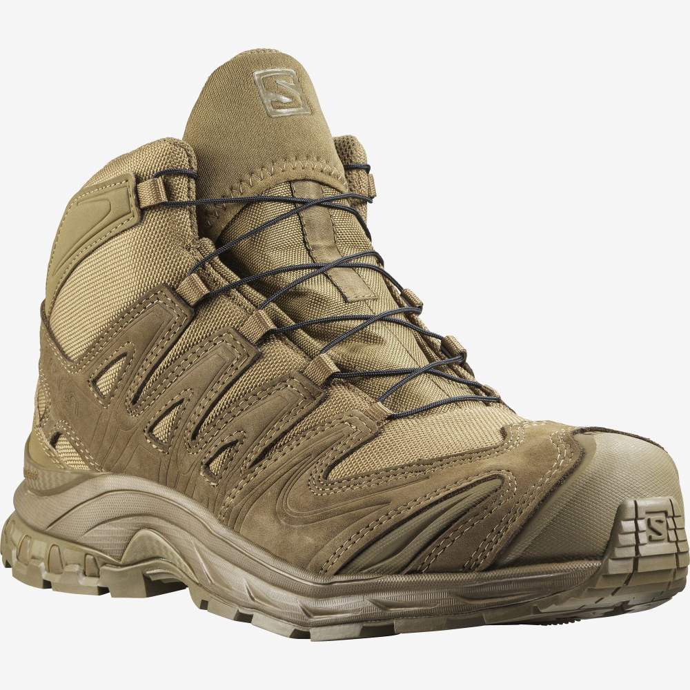 Brown Salomon Xa Forces Mid Women's Trail Running Shoes | 936478BCE