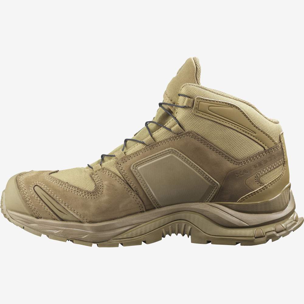 Brown Salomon Xa Forces Mid Women's Trail Running Shoes | 936478BCE