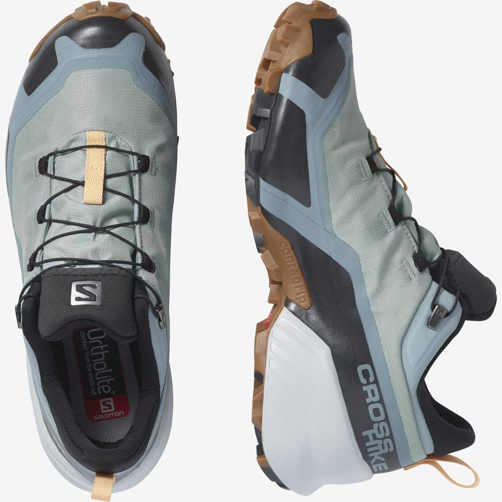 Cream Salomon Cross Hike Gore-Tex Women's Hiking Shoes | 289047BAD