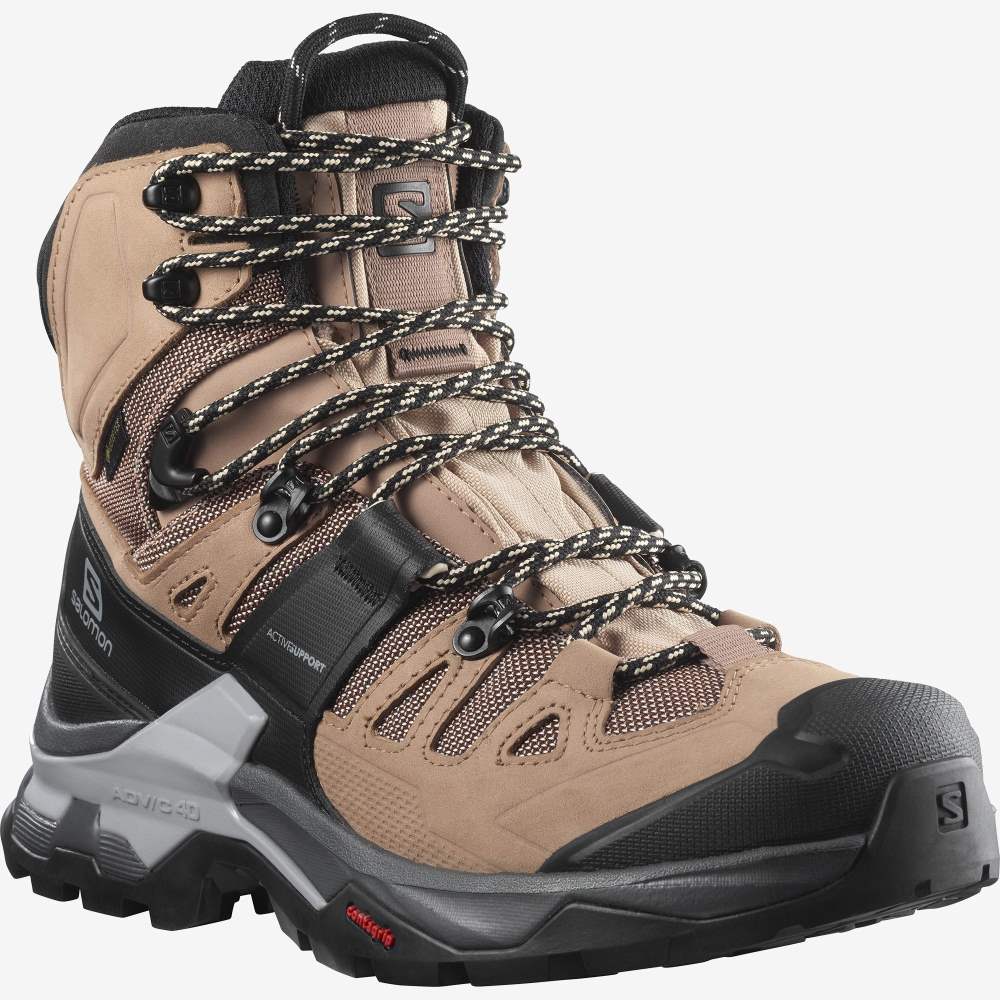 Cream Salomon Quest 4 Gore-Tex Women's Hiking Shoes | 193086BEJ